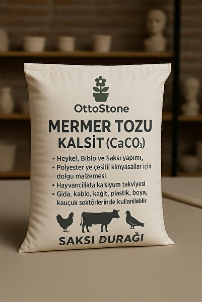 Home 0-2 (toz) Mikron 5 kg Mermer Tozu (CaCO3) Kalsit