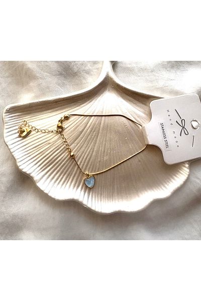 DEFORA Gold Steel Color Stone Bracelet