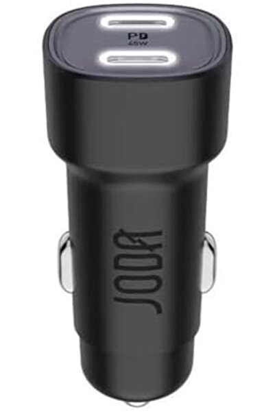 Joda شاحن سيارة مزدوج USB من النوع C بقوة 45 وات، أسود