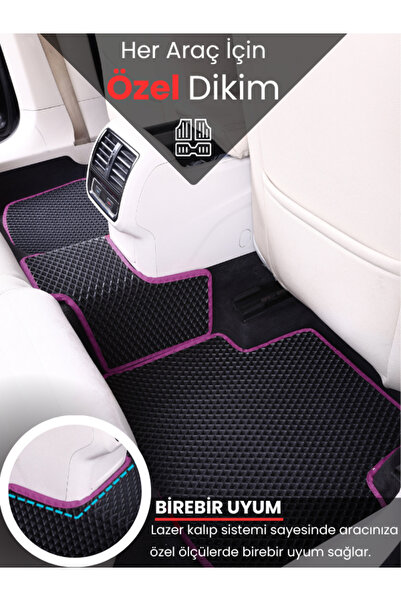 stiloto HYUNDAİ GETZ (2002-2011) Uyumlu EVA Paspas Tam Set–Araca Özel,Kolay Montaj,Su Geçirmez