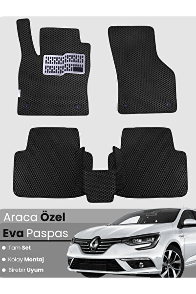 Genel Markalar Renault Megane 4 Sedan (2016-2025) Uyumlu EVA Paspas Tam Set–A...