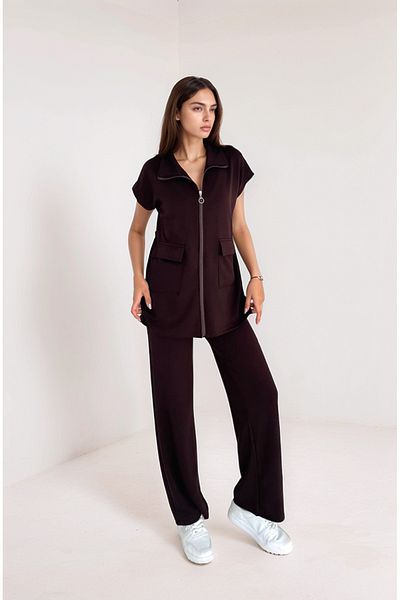 Bled Women's Double Modal Fabric Suit with Zipper Pocket