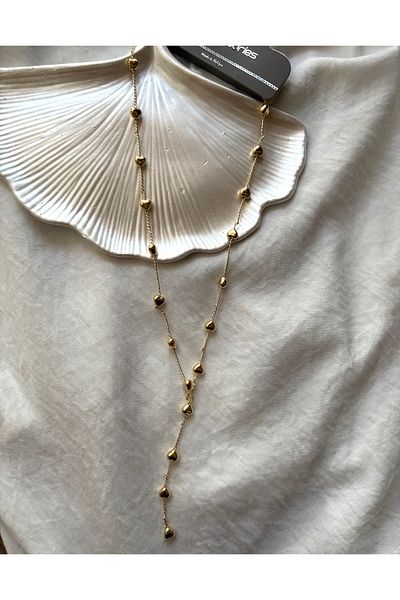 DEFORA Gold Heart Y Women's Necklace