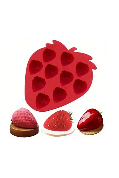 adin tasarım Strawberry Candle Making Set Strawberry Silicone Mold Candle Melting Pot 750ml Soap Candle Scented Stone Epoxy Mold