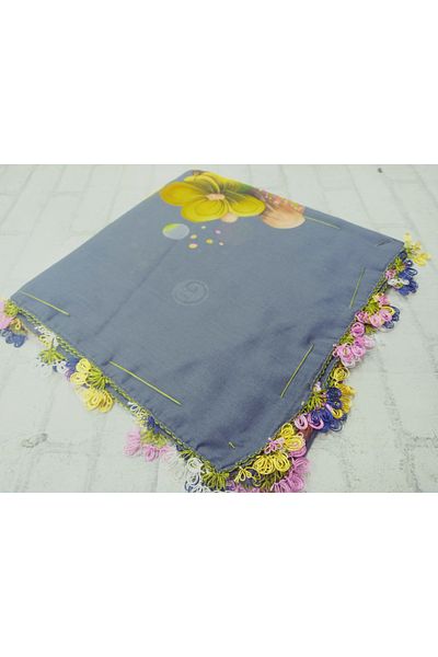 Cenk And Reyhan Handwork Needlework Writing, Scarf, Yemeni, Mevlüt Cover, Gift with 4 Embroidered Edges