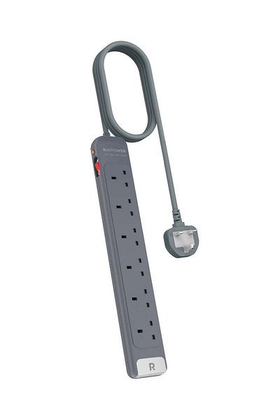 RavPower 6 AC Outlets Power Strip - Fire Resistant | Model RP-PC1068