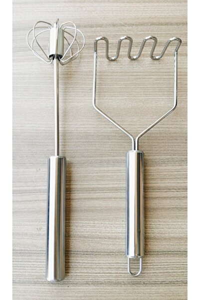 TARIK HOME Stainless Steel Potato Masher and Press Automatic Beater Set –Durable, Ergonomic Handle