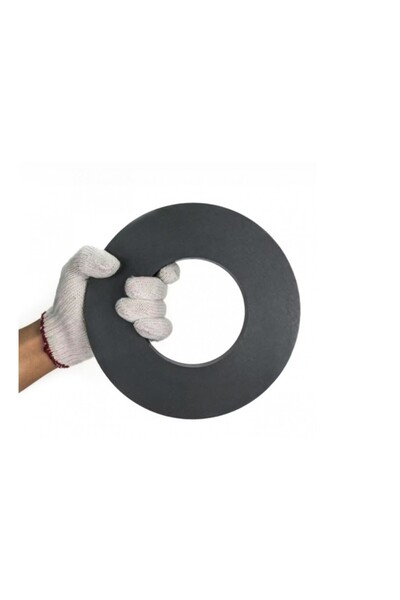 Hdg İnşaat Şantiye Çivi Vida Toplama Mıknatısı Metal Toplayıcı Güçlü Dev Halka Mıknatıs 220x110x20 mm