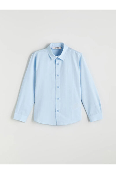 LC Waikiki Lcw Ecobule Basic Long Sleeve Boy's Shirt