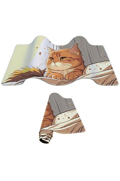 PORGE Gaming Mouse Pad 90X40 Cat Mouse Pad XXL Cute Kawai Mousepad Pastel Mause Pad