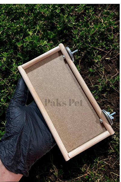 Paks Pet Large Size Bird Resting Perch, Bird Toy, Wooden Handmade Cockatiel Perch 20X10Cm