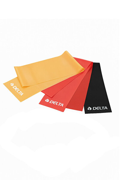 Delta Pilates Çemberi ve 3’lü Direnç Bandı Lastiği Seti – Evde Fitness, Esneme ve Kas Güçlendirme Ekipmanı