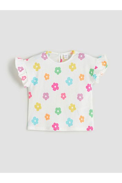 LC Waikiki Floral Girl's Blouse and Shorts 2 Pcs