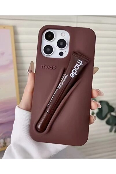 ZB Aksesuarda Moda حافظة ناعمة متوافقة مع هاتف iPhone 16 Pro مع هدية ملمع شفاه