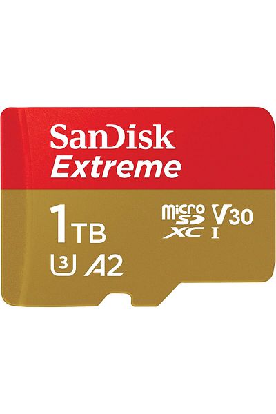 SanDisk 1TB Extreme microSD UHS-I Card for 4K Video on Smartphones, Action Cams & Drones 190MB/s Rea