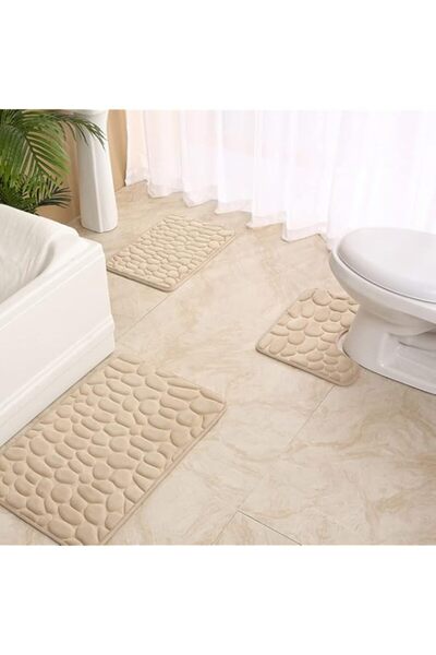 Generic سجاد حمام SKADE، سجادة حمام فائقة النعومة من إسفنج الذاكرة غير قابلة ...