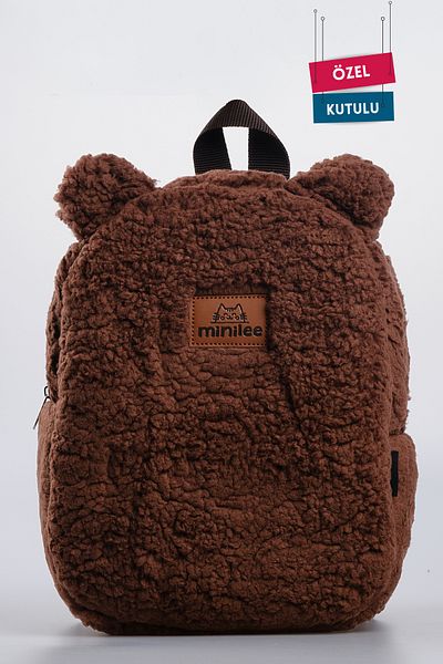 Minilee Teddy-Plush Brown 0-8 Years - Children's Kindergarten, Nursery Backpack