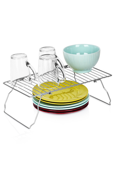 shumee Grey metal folding kitchen shelf 37x21x13.5 cm