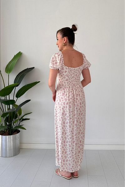 MaziButik Pıtırcık Viscose Dress Pink