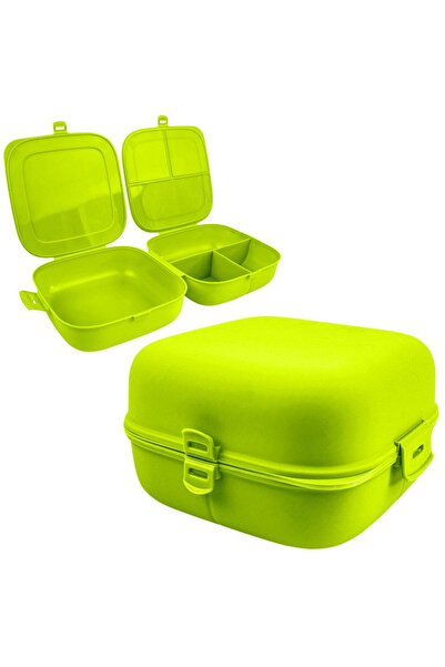 shumee Green lunch box, divided, 2 x 700 ml