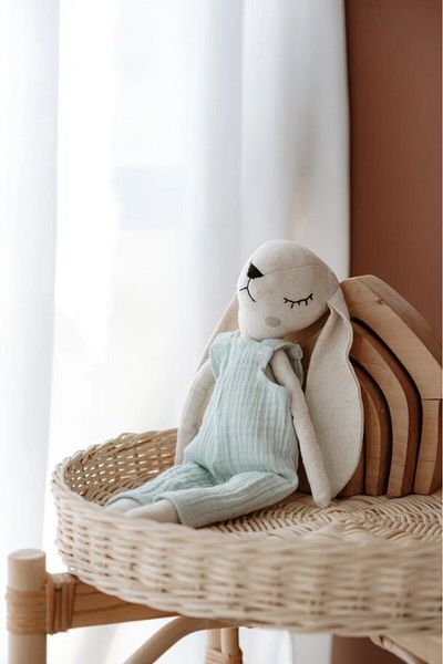 TBA COLLECTION Male Rabbit Sleeping Companion |   Line Series -Blue