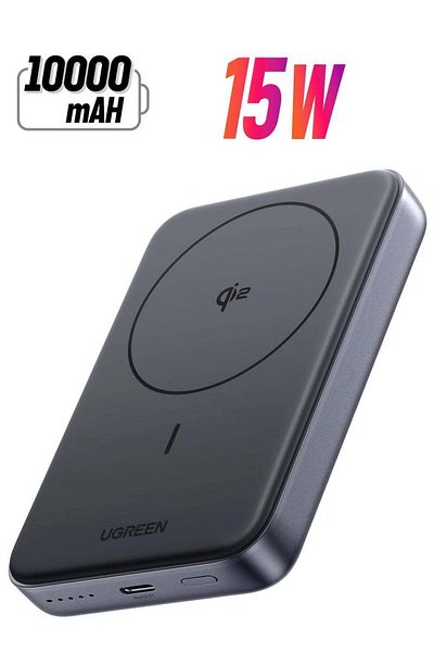 Ugreen Nexode Wireless Power Bank 10000mAh Qi2 Certified 15W Fast Charging Magnetic Portable Charger