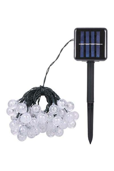 Generic LED Solar Powered String Lights Yellow 9.35meter