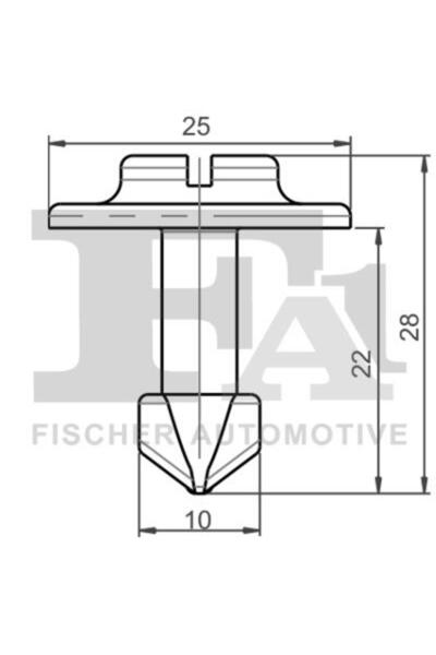 FA1 Set de clipsuri pentru acoperire decorativă și protecție 11-40085.25