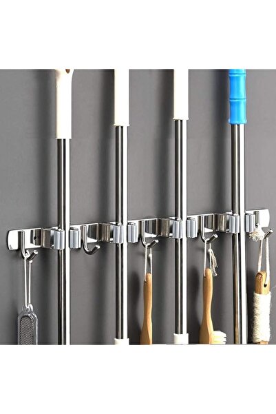 Generic YLmeet Wall Mounted Mop and Broom Holder, Non-Slip Broom and Mop Orga...