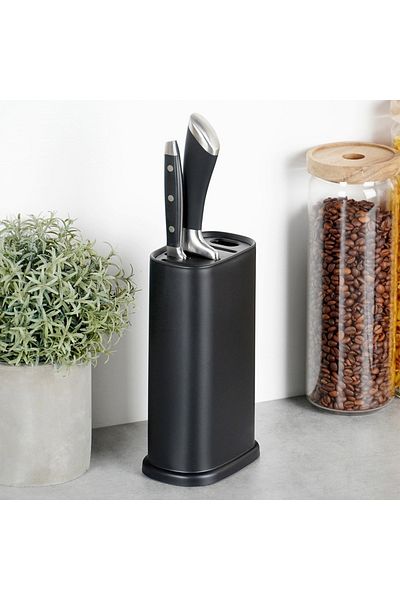 shumee Black knife holder with compartments