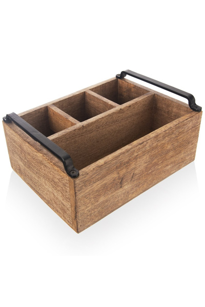 shumee Mango wooden cutlery, sauce and spice rack