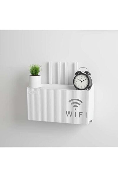 Generic CNYEJQJC Wall Mounted Wireless WiFi Router Shelf Storage Box, ABS Pla...