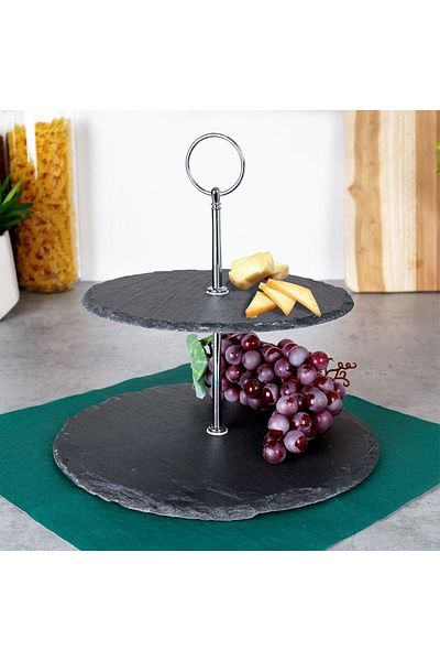 shumee Stone tray, 2 tiers, 23 cm