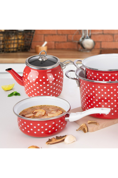 shumee TECKA enameled saucepan 16 cm, 950 ml