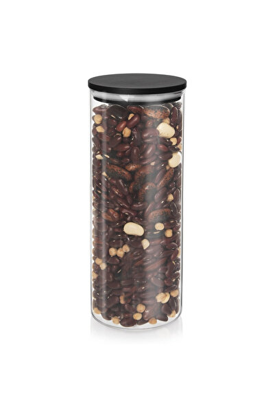 shumee Glass container for bulk products with lid and seal 1.2 l