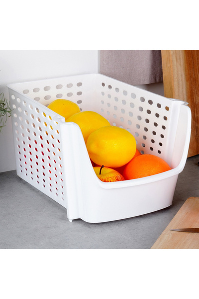 shumee Fruit and vegetable container, white, 29x21x16 cm