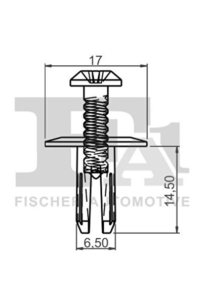 FA1 14-30002.25, Cleme pentru acoperire decorativă și protecție.