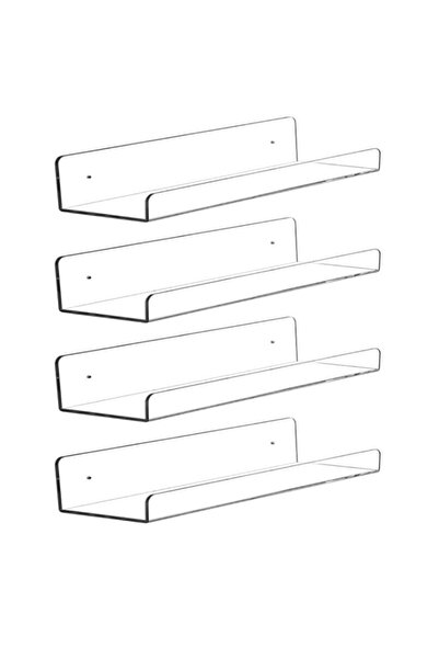 Generic CY craft Clear Acrylic Floating Shelves Display Ledge, 5 MM Thick Wal...