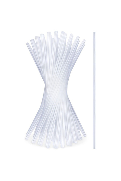 shumee Transparent drinking straws 22 cm 50 pcs.