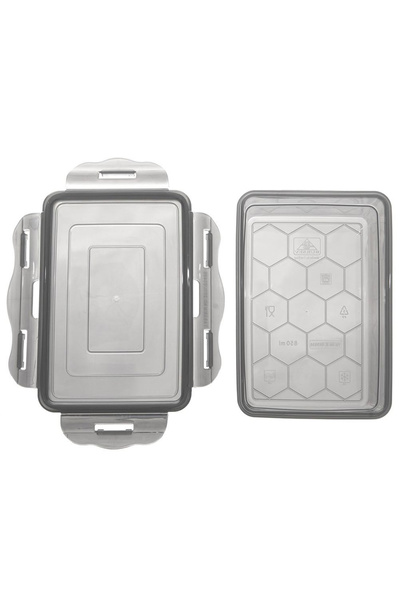 shumee Food container with lid and seal, GREY, 850 ml