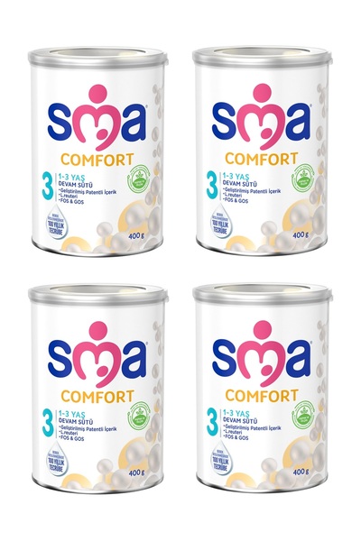 SMA Comfort 3 1-3 Yaş Devam Sütü 400 G x 4 Adet