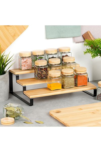 shumee 3-Tier Wooden Kitchen Shelf 32x23.5x9.6cm