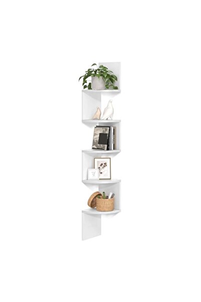 Generic HASTHIP® 5 Tier Floating Shelves, Corner Floating Shelves Wall Mounte...