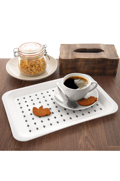 shumee White serving tray 33x23 cm