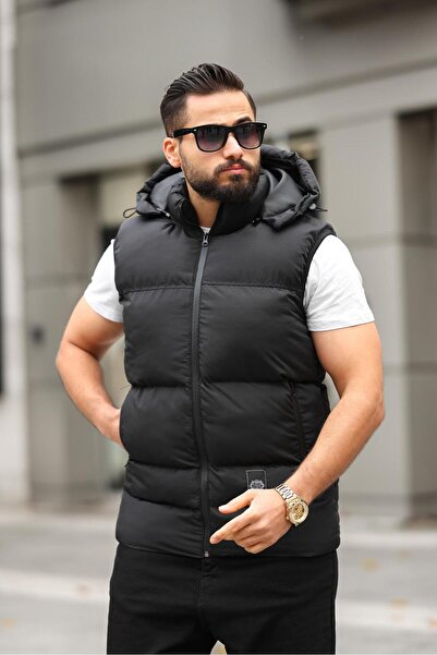 Last fashion Νέας σεζόν Ανδρικό αφαιρούμενο γιλέκο με κουκούλα