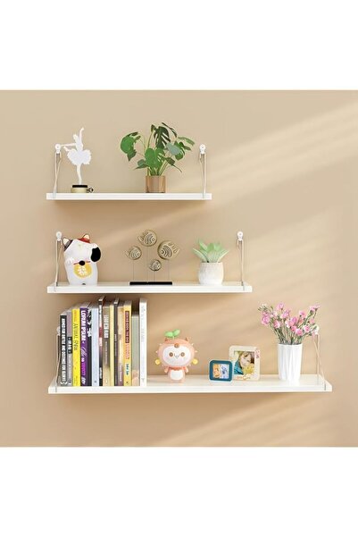 Generic 3-piece set Floating Shelves,Wall Mounted Rustic Wood Shelves,Floatin...