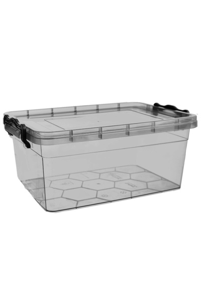 shumee Food container with lid, grey, 5 l