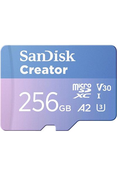 SanDisk 256GB Creator microSD Card UHS-I with Adapter