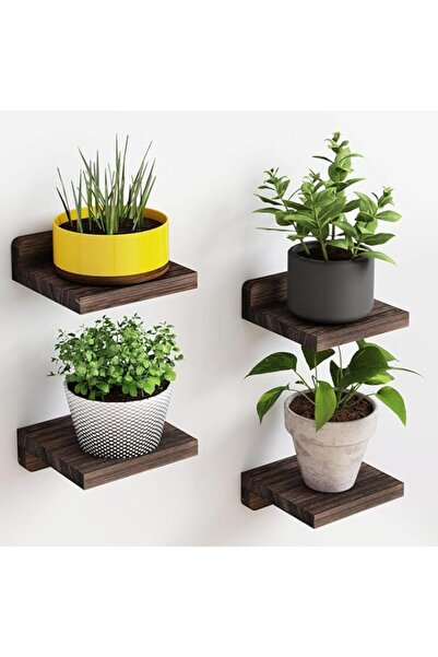 Generic THE WHITE SHOP Floating Shelves for Wall, Rustic Wood Small Wall Moun...