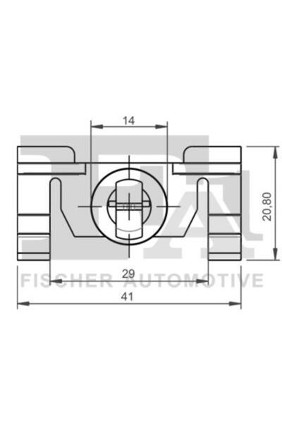 FA1 Clipsuri pentru Acoperire Decorativă și Protecție 14-40086.5